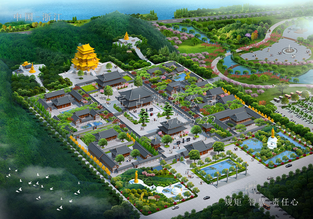 萬嵩禪寺 - 寺廟總體規劃(圖1) 萬嵩禪寺 - 寺廟總體規劃(圖1)